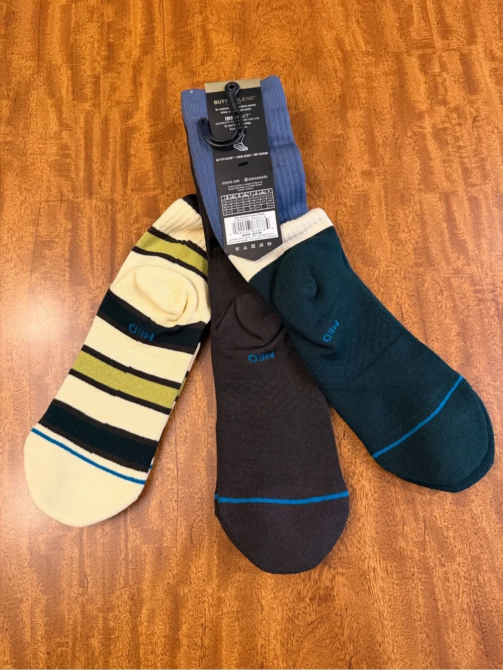 STANCE unisex The Devon Crew 3 Pack Socks